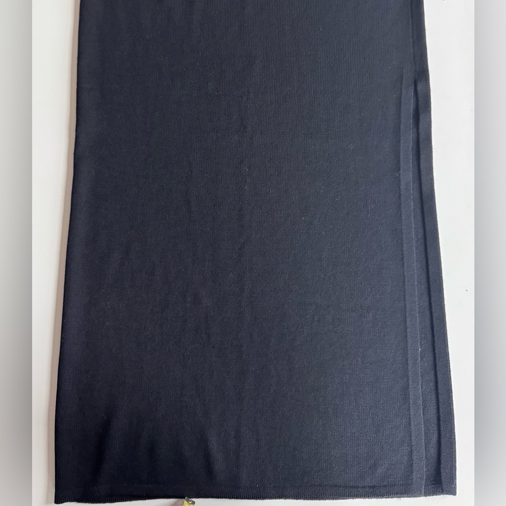 St. John Evening By Marie Gray Knit Maxi Long Skirt With Slit Size 12 - Picture 2 of 7